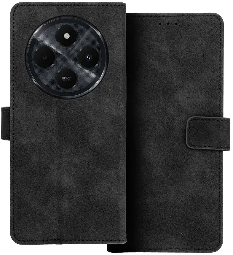 Oem TENDER Book dėklas skirtas Xiaomi Redmi 14C juodos spalvos