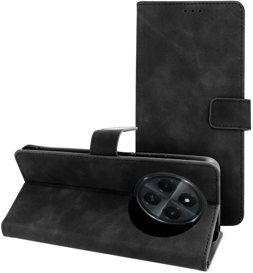 Oem TENDER Book dėklas skirtas Xiaomi Redmi 14C juodos spalvos