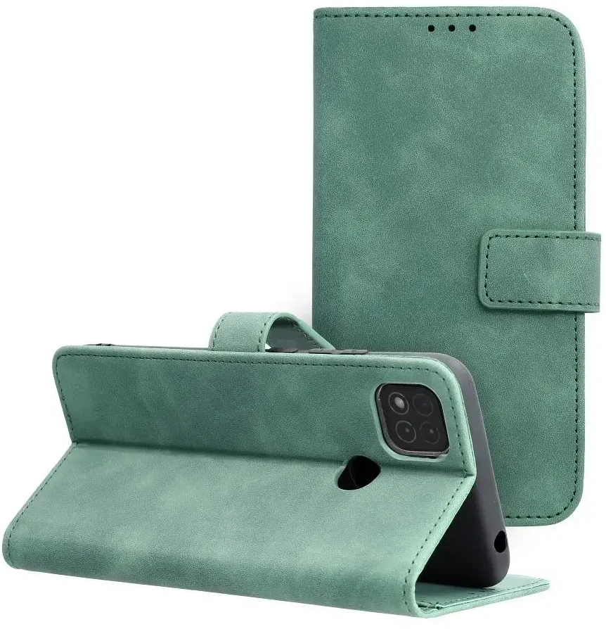 Forcell Oem TENDER Book dėklas skirtas Xiaomi Redmi 9C / 9C NFC žalios spalvos