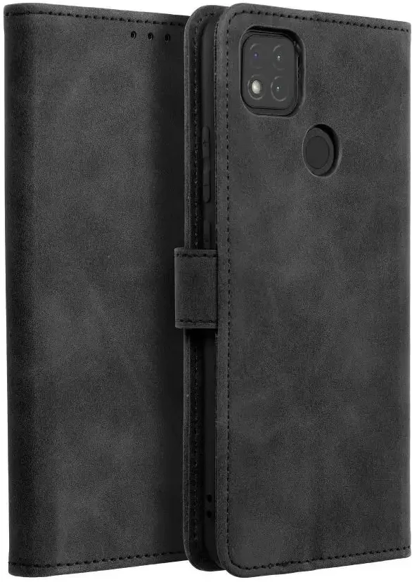 Forcell Oem TENDER Book dėklas skirtas Xiaomi Redmi 9C / 9C NFC juodos spalvos
