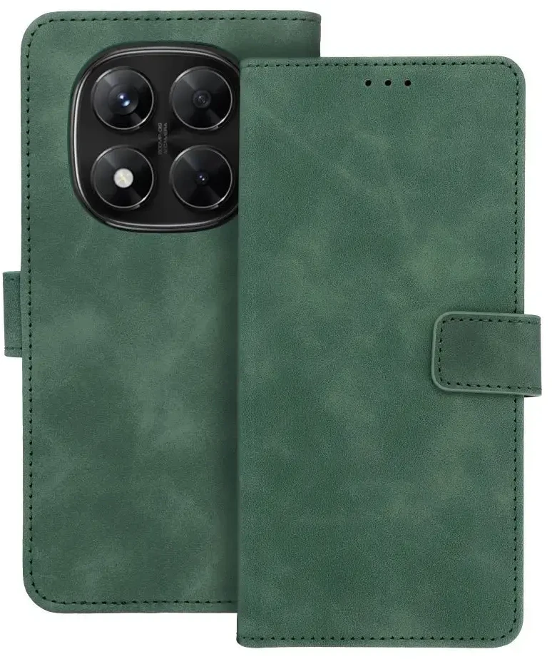 Oem TENDER Book dėklas skirtas Xiaomi Redmi Note 14 PRO 4G žalios spalvos