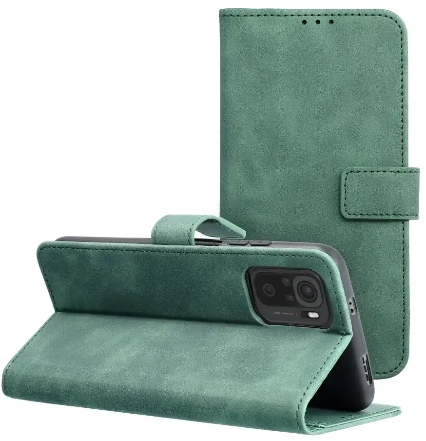 Forcell Oem TENDER Book Dėklas skirtas Xiaomi Redmi Note 11 Pro / 11 Pro 5G žalios spalvos