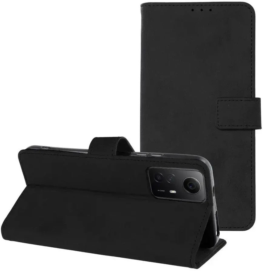 Oem TENDER Book Dėklas skirtas Xiaomi Redmi Note 12S juodos spalvos
