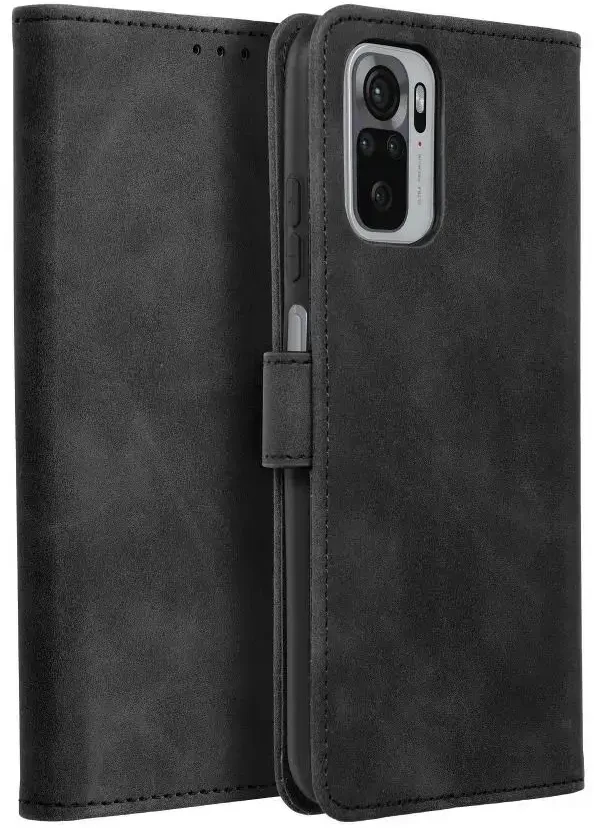Forcell Oem TENDER Book Dėklas skirtas Xiaomi Redmi Note 10 / 10S juodos spalvos