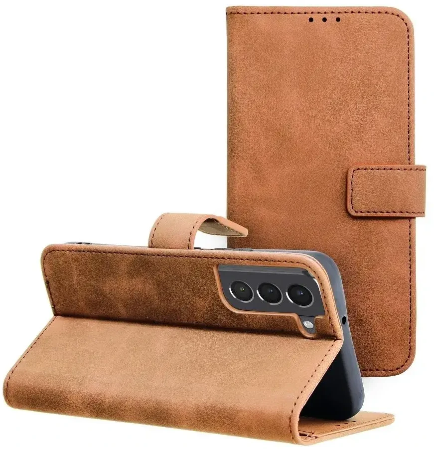 Forcell Oem TENDER Book Dėklas skirtas Samsung Galaxy A53 5G rudos spalvos