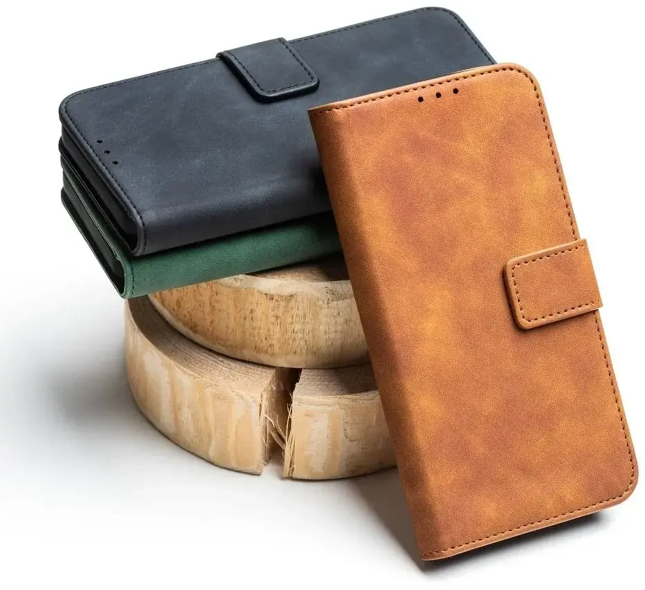Forcell Oem TENDER Book Dėklas skirtas Samsung Galaxy A12 / M12 rudos spalvos