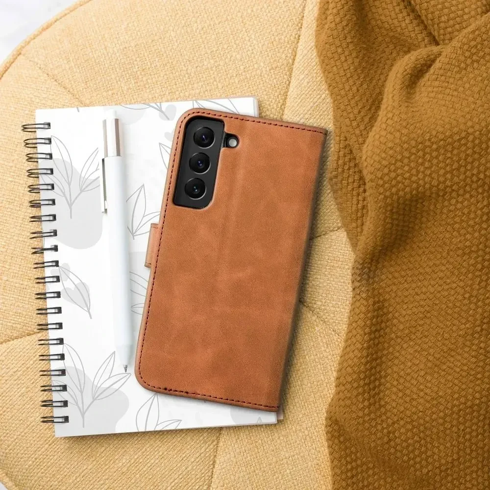 Forcell Oem TENDER Book Dėklas skirtas Samsung Galaxy A12 / M12 rudos spalvos