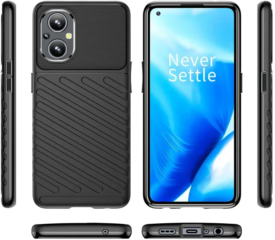 Hurtel Thunder dėklas skirtas OnePlus Nord N200 5G, juodas