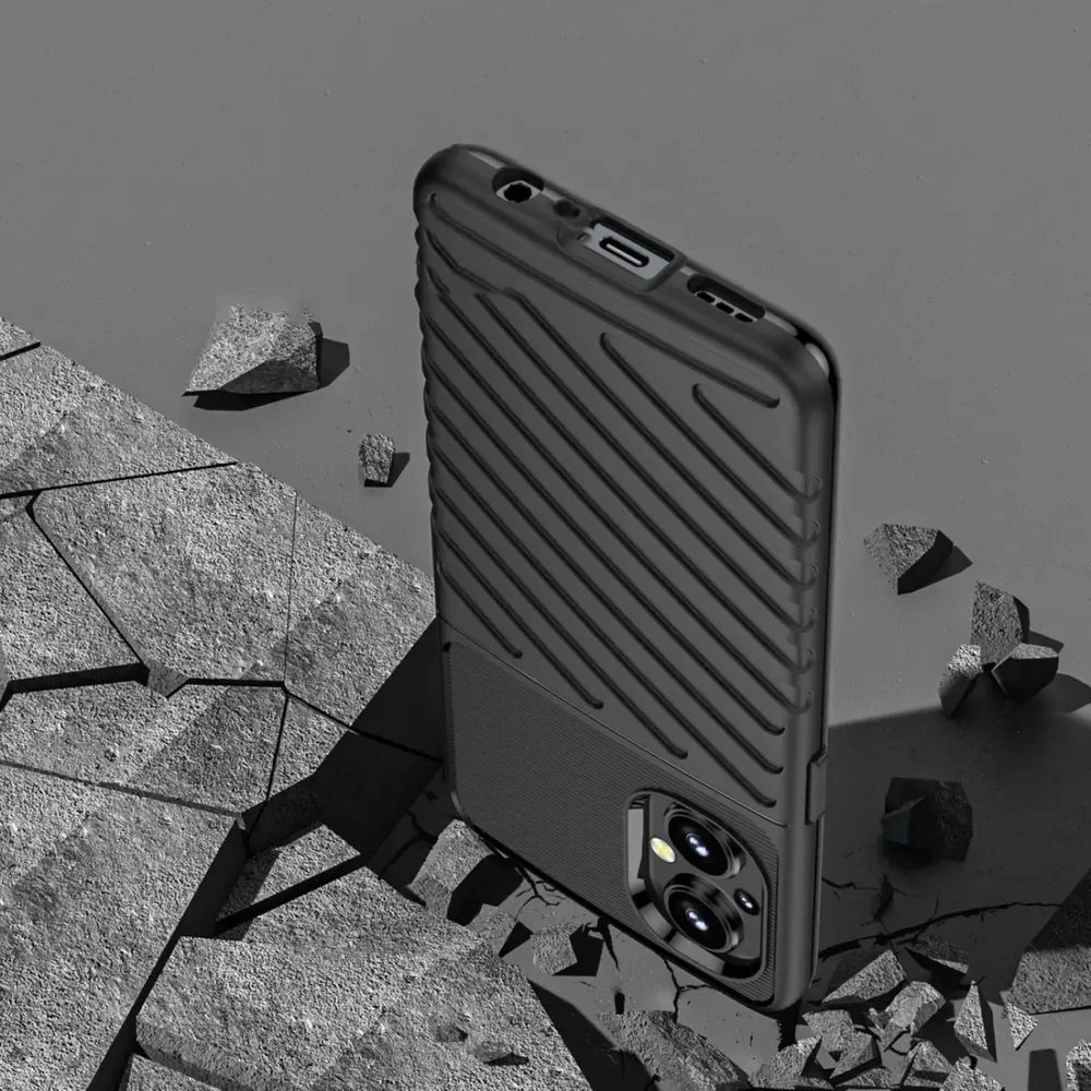 Hurtel Thunder dėklas skirtas OnePlus Nord N200 5G, juodas