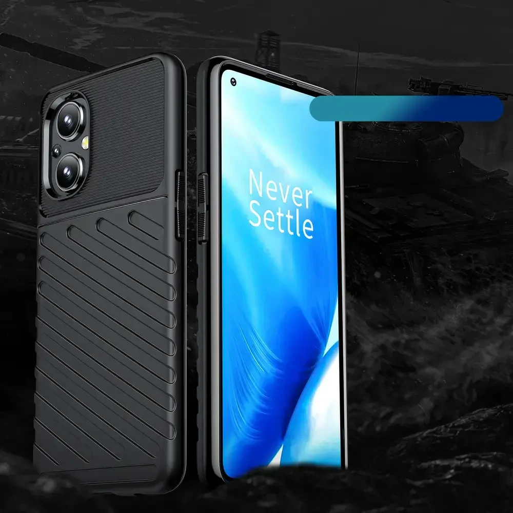 Hurtel Thunder dėklas skirtas OnePlus Nord N200 5G, juodas