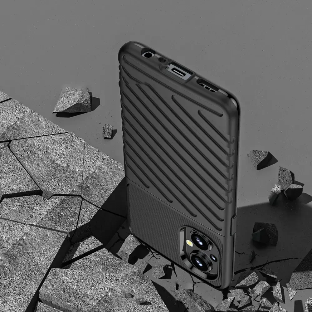 Hurtel Thunder dėklas skirtas OnePlus Nord N200 5G, juodas