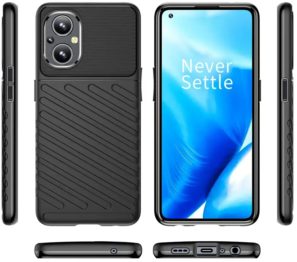 Hurtel Thunder dėklas skirtas OnePlus Nord N200 5G, juodas