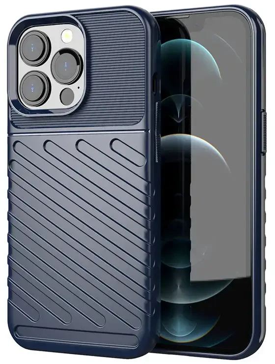 Hurtel Thunder dėklas skirtas iPhone 13 Pro, mėlynas