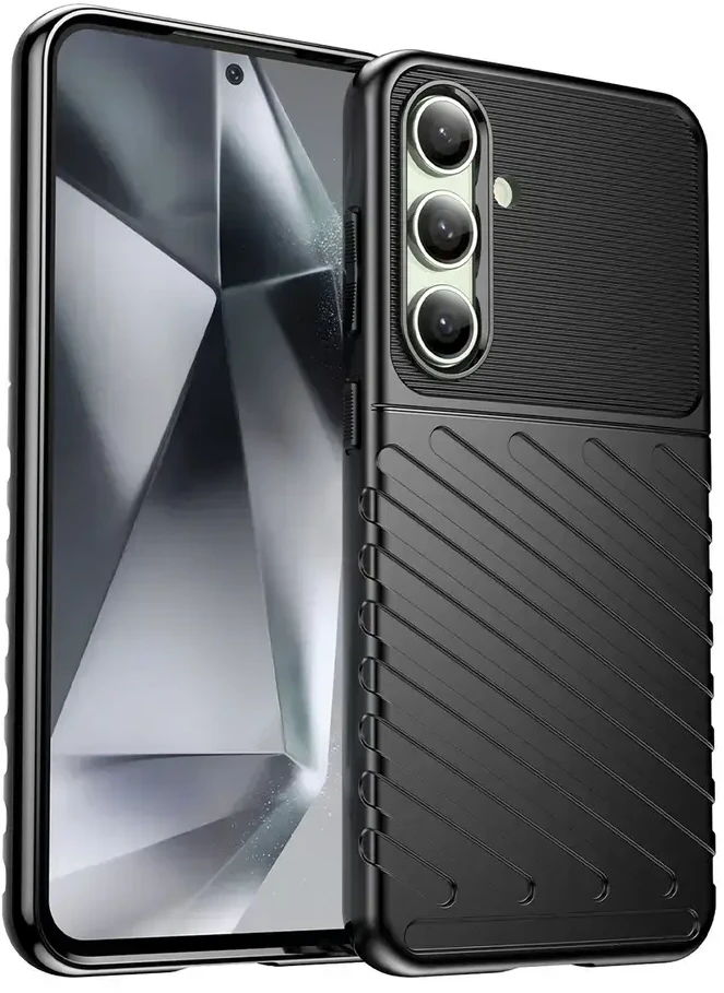 Hurtel Thunder Case Samsung Galaxy S24 FE dėklas telefonui juodos spalvos