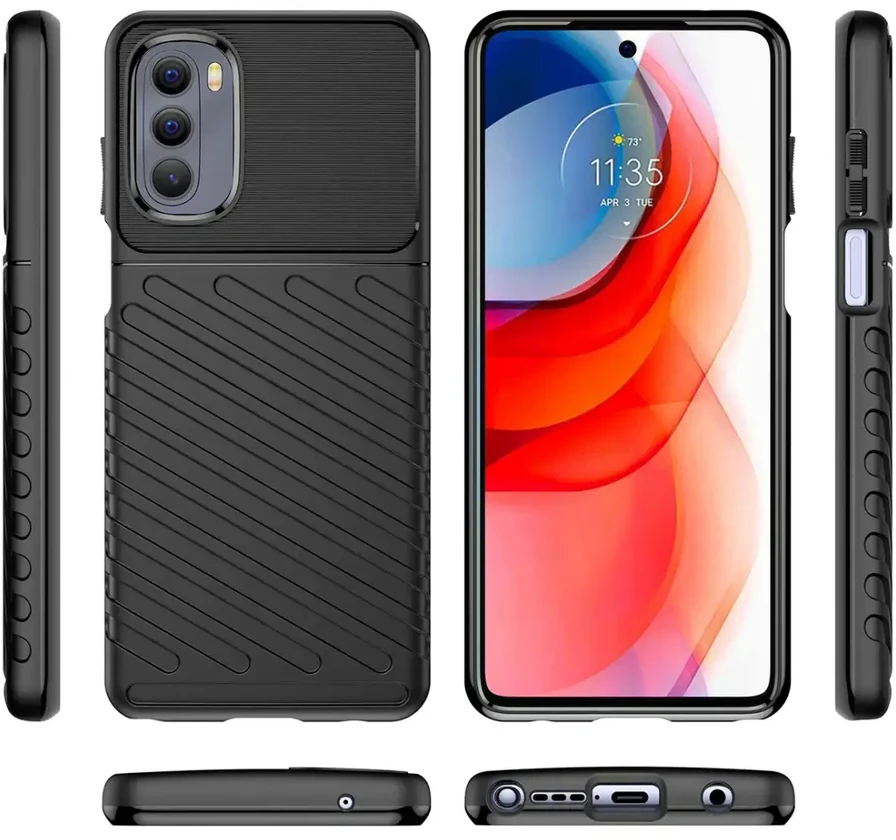Hurtel Thunder dėklas skirtas Motorola Moto G Stylus 2022, juodas