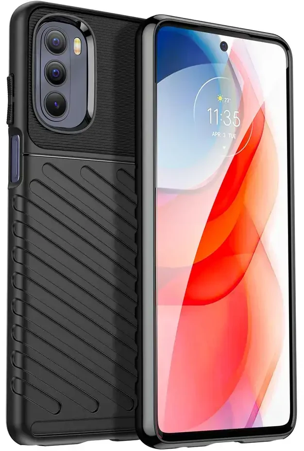 Hurtel Thunder dėklas skirtas Motorola Moto G Stylus 2022, juodas