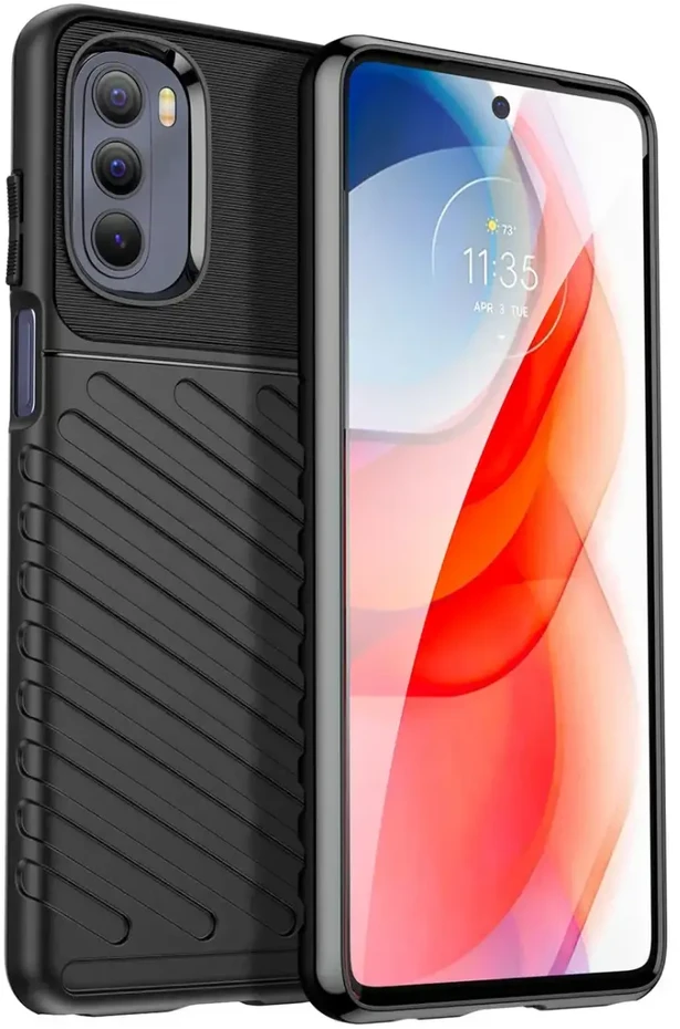 Hurtel Thunder dėklas skirtas Motorola Moto G Stylus 2022, juodas