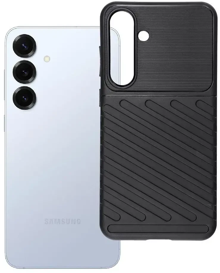Oem THUNDER dėklas skirtas Samsung Galaxy S25 Plus juodos spalvos