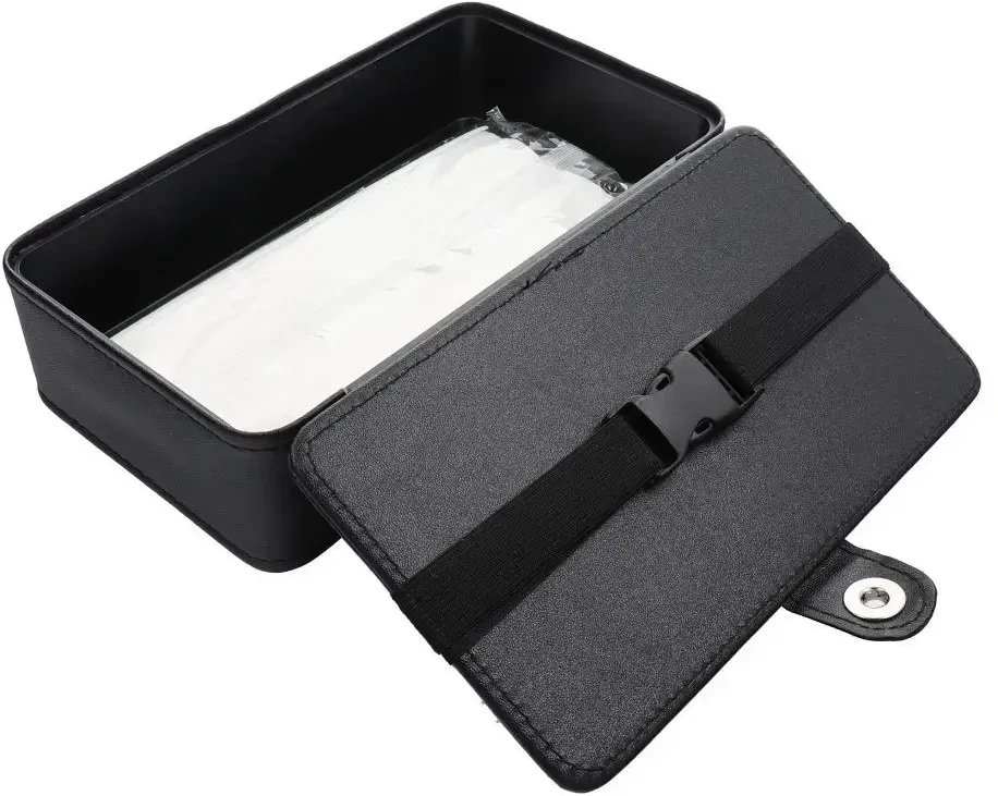 Oem Tissue box with strap juodos spalvos