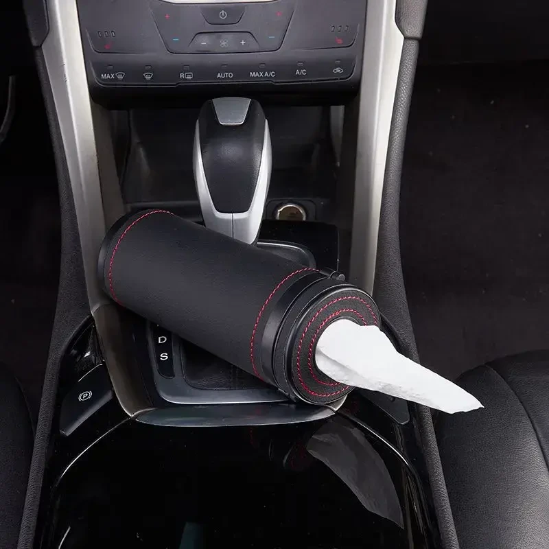 Oem Tube-shaped tissue dispenser juodos spalvos
