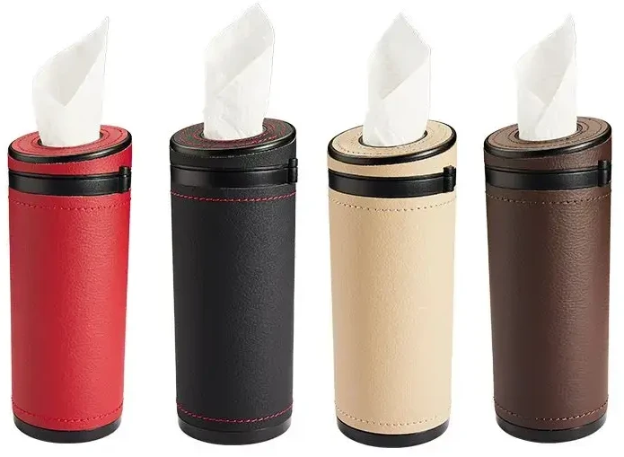 Oem Tube-shaped tissue dispenser juodos spalvos