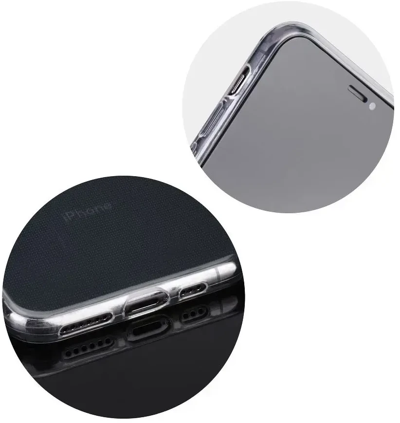 OEM dėklas, skirtas iPhone 7 PLUS / 8 PLUS, itin plonas, 0,5 mm skaidrus galinis dėklas