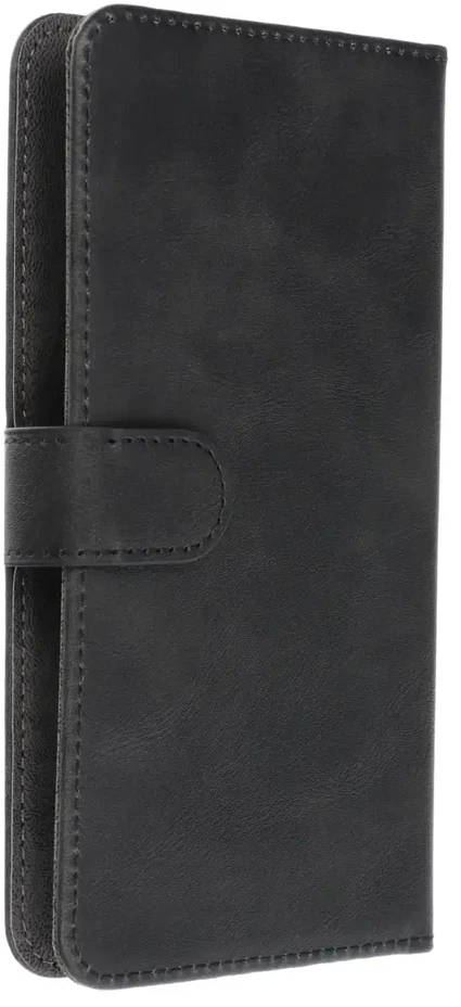 Oem Universal book dėklas COMMON dydis L skirtas Apple iPhone 6 PLUS / 7 PLUS / 8 PLUS / XS MAX / 11 PRO MAX / Samsung Galaxy S20 FE / S21 FE / S10 PLUS / A10 / A32 / A54 / Xiaomi 12 LITE / HUAWEI P30 PRO juodos spalvos