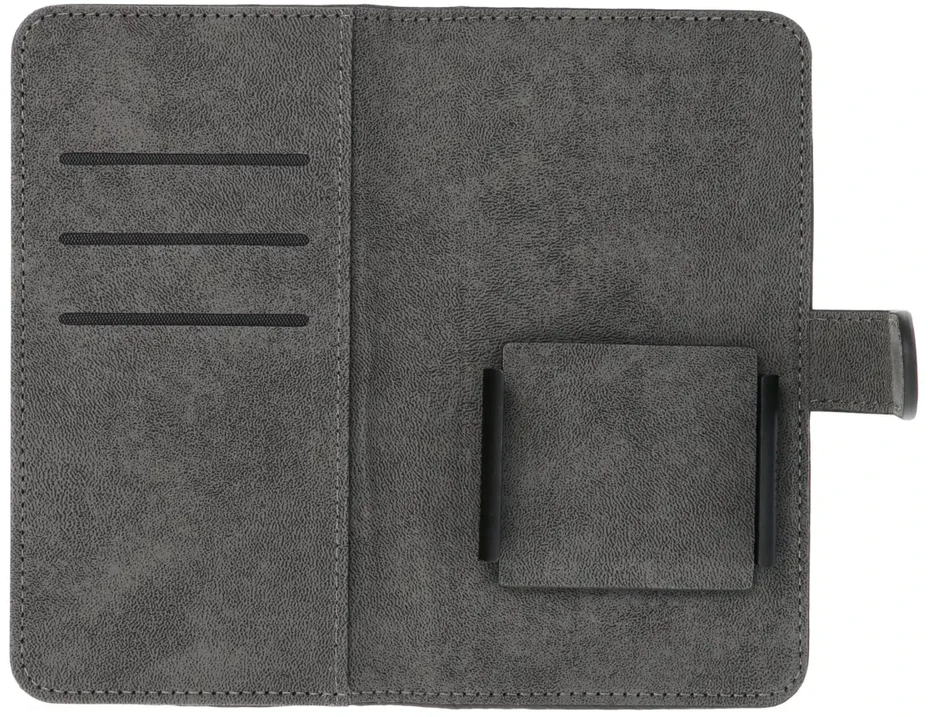 Oem Universal book dėklas COMMON dydis M skirtas Samsung Galaxy S21 / NOTE / NOTE 2 / NOTE 3 / S10 / HUAWEI P30 Lite / P9 / P9 Lite / SONY XPERIA Z3 / Z4 / Z5 juodos spalvos