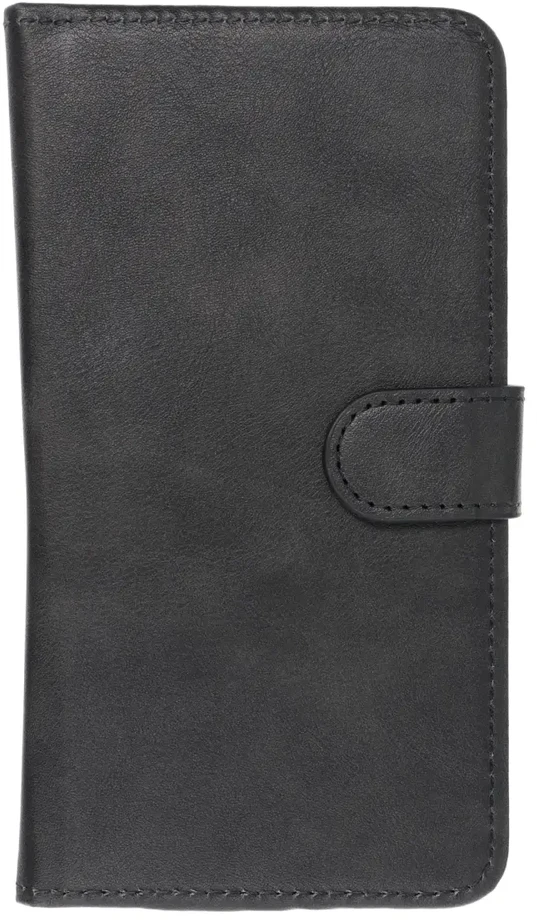 Oem Universal book dėklas COMMON dydis M skirtas Samsung Galaxy S21 / NOTE / NOTE 2 / NOTE 3 / S10 / HUAWEI P30 Lite / P9 / P9 Lite / SONY XPERIA Z3 / Z4 / Z5 juodos spalvos