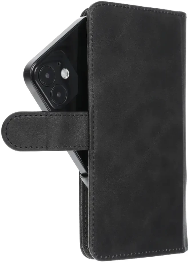 Oem Universal book dėklas COMMON dydis M skirtas Samsung Galaxy S21 / NOTE / NOTE 2 / NOTE 3 / S10 / HUAWEI P30 Lite / P9 / P9 Lite / SONY XPERIA Z3 / Z4 / Z5 juodos spalvos