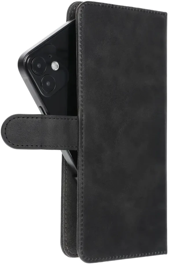 Oem Universal book dėklas COMMON dydis XL skirtas Samsung Galaxy A12 / A13 4G / A34 5G / A02s / Xiaomi Redmi 12 4G / 12C / NOTE 12 4G / 12 PRO 5G OPPO A53s / A72 / A92 juodos spalvos