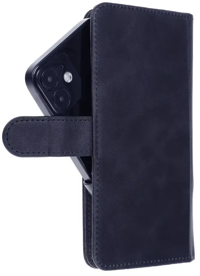 Forcell Oem Universal book dėklas COMMON dydis XL - skirtas Samsung Galaxy A12 / A13 4G / A34 5G / A02s / Xiaomi Redmi 12 4G / 12C / NOTE 12 4G / 12 PRO 5G OPPO A53s / A72 / A92 dark mėlynas