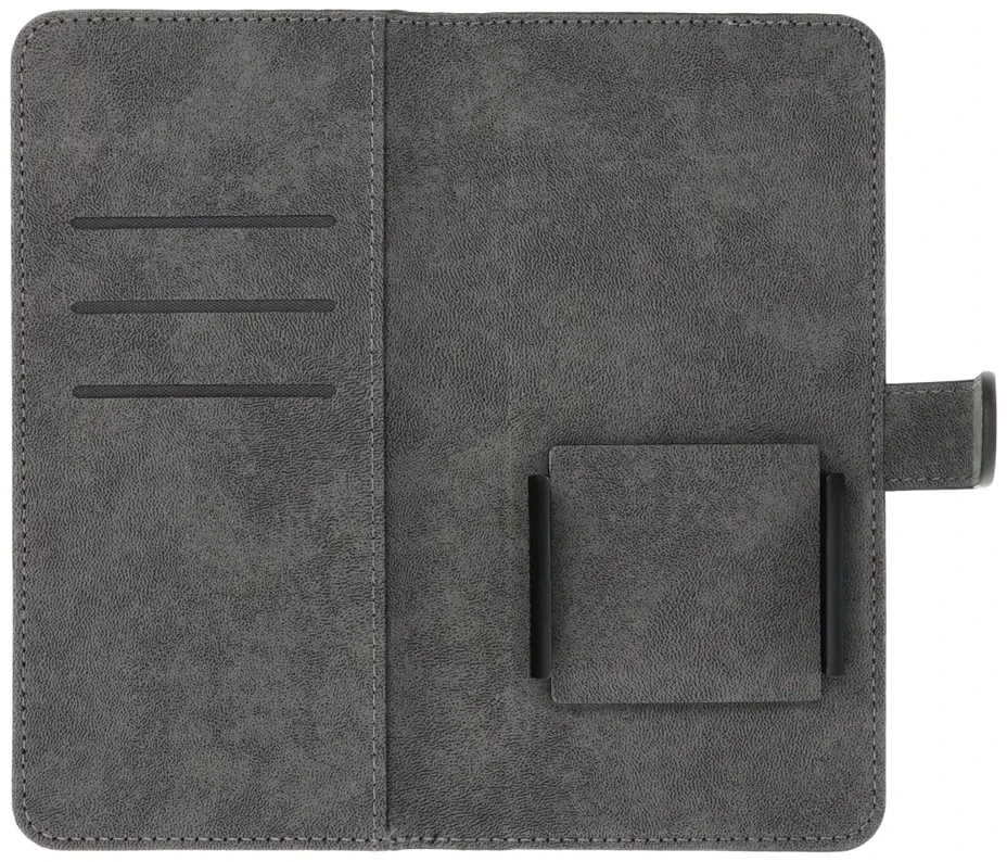 Oem Universal book dėklas COMMON dydis XL skirtas Samsung Galaxy A12 / A13 4G / A34 5G / A02s / Xiaomi Redmi 12 4G / 12C / NOTE 12 4G / 12 PRO 5G OPPO A53s / A72 / A92 juodos spalvos