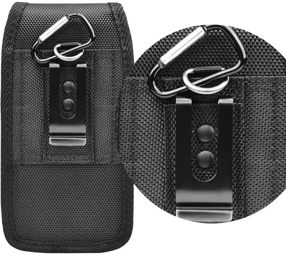 Oem Vertical universalus dėklas OXFORD modelis 2 skirtas Apple iPhone 6 / 7 / 8 / 12 MINI / 13 MINI / Samsung Galaxy A40 / S5 juodos spalvos