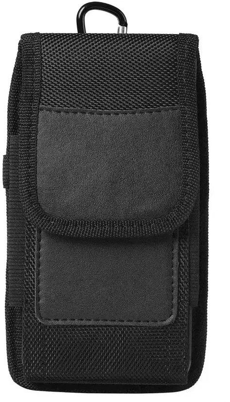 Oem Vertical universalus dėklas OXFORD modelis 2 skirtas Apple iPhone 6 / 7 / 8 / 12 MINI / 13 MINI / Samsung Galaxy A40 / S5 juodos spalvos