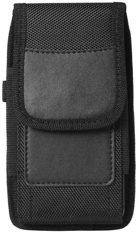 Oem Vertical universalus dėklas OXFORD modelis 2 skirtas Apple iPhone 6 / 7 / 8 / 12 MINI / 13 MINI / Samsung Galaxy A40 / S5 juodos spalvos