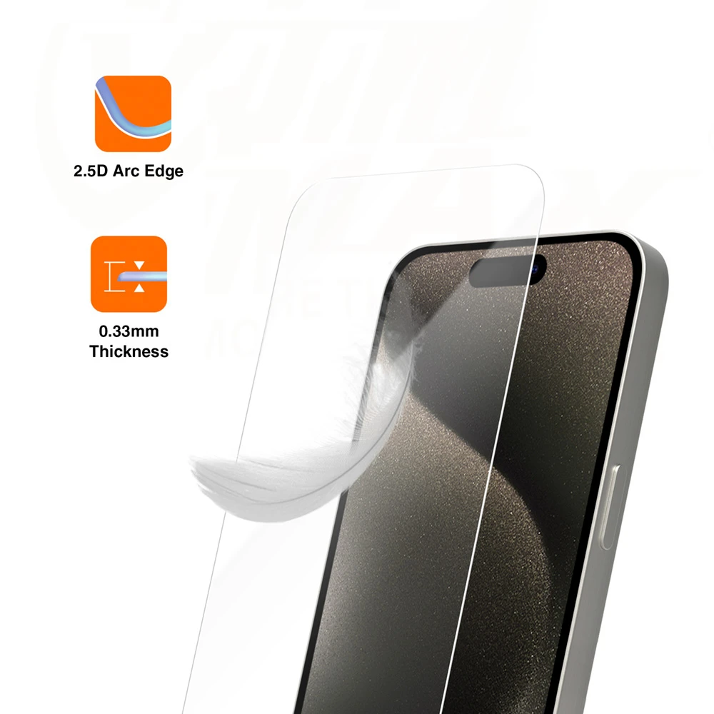 Vmax apsauginis stiklas 2,5D Normal Clear Glass Apple iPhone 7 / 8 Plus