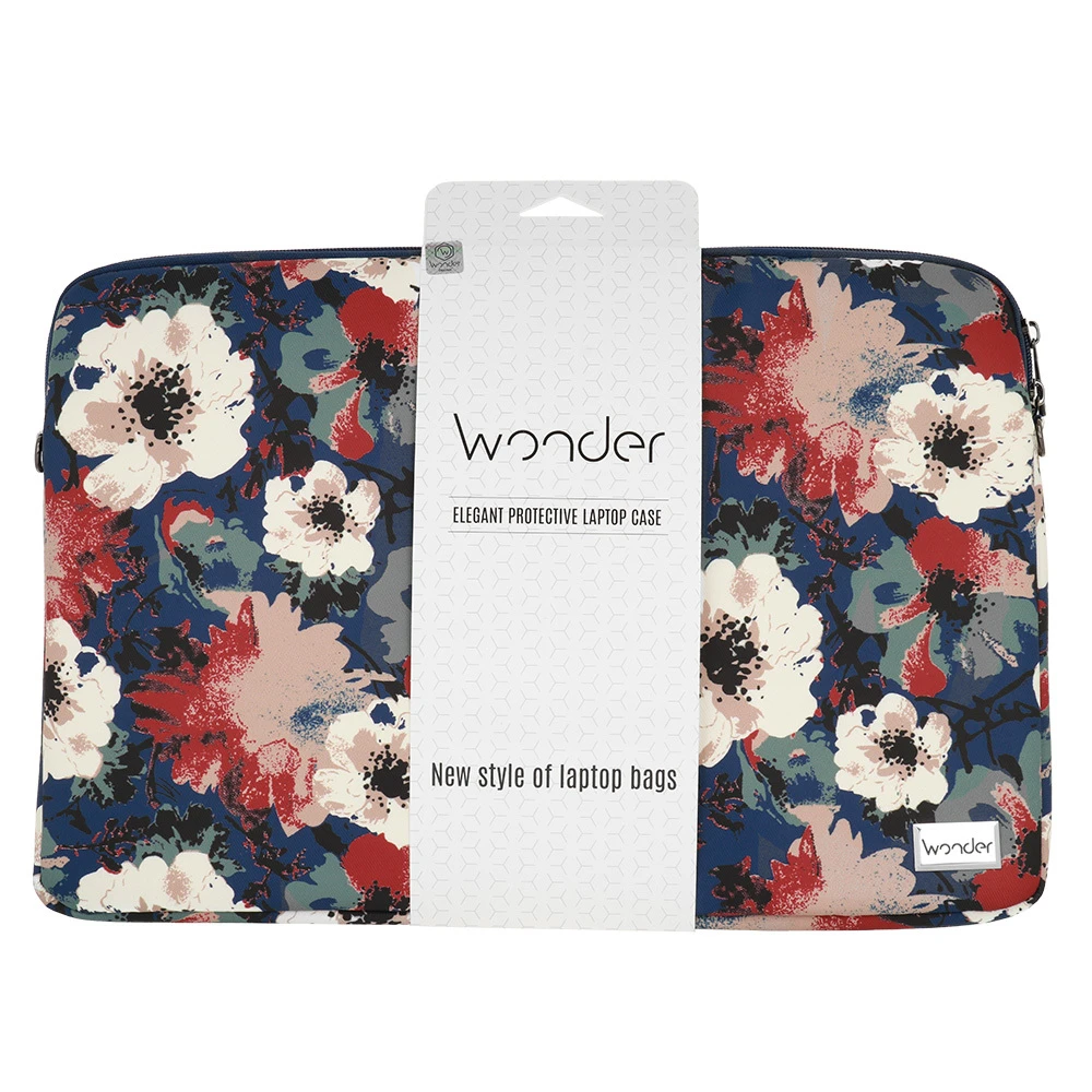 iLike Wonder nešiojamo kompiuterio dėklas 15-16 colių mėlynas and camellias