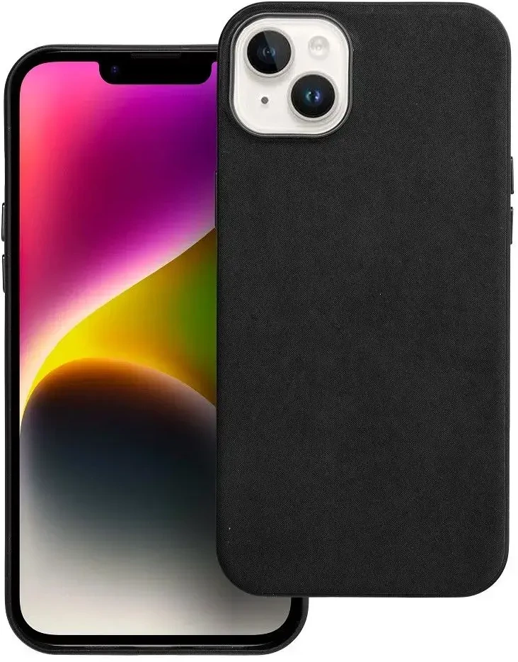 OEM dėklas, skirtas „iPhone 14 PLUS“, austas „MagSafe“ dėklas, suderinamas su juodais „MagSafe“ dėklais.
