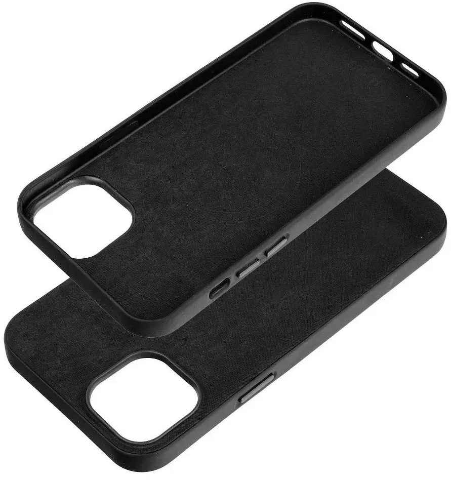OEM dėklas, skirtas „iPhone 14 PLUS“, austas „MagSafe“ dėklas, suderinamas su juodais „MagSafe“ dėklais.