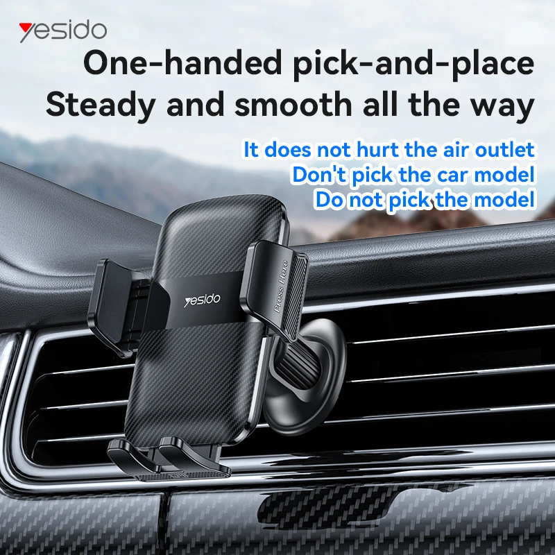 Yesido automobilinis laikiklis C251 į air vent juodos spalvos