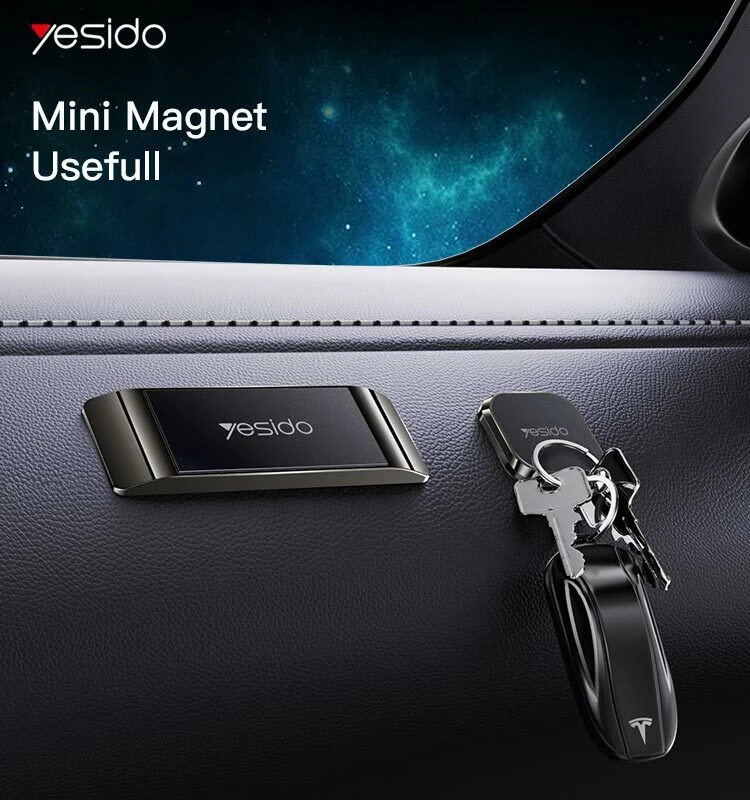 Yesido magnetinis automobilinis telefono laikiklisC151 to dashboard juodos spalvos