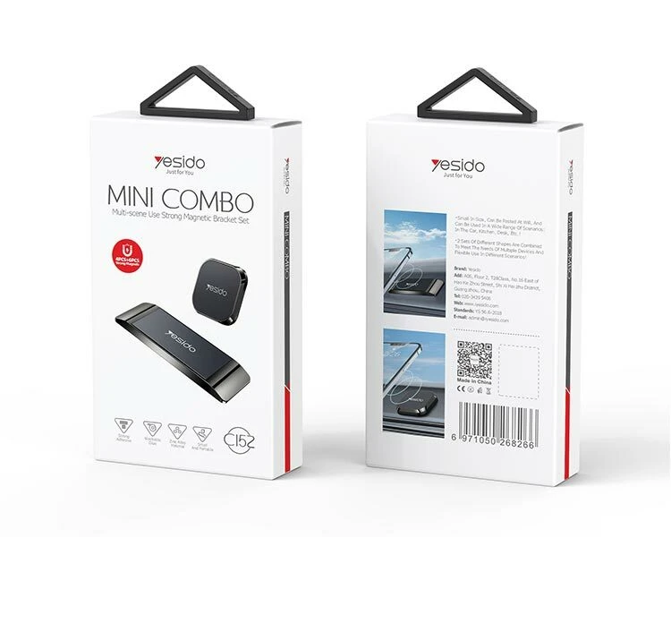 Yesido magnetinis automobilinis telefono laikiklisC151 to dashboard juodos spalvos