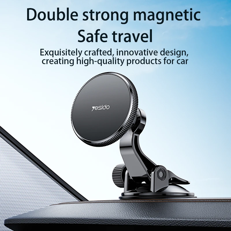 Yesido Magnetic car holder C177 to dashboard juodas