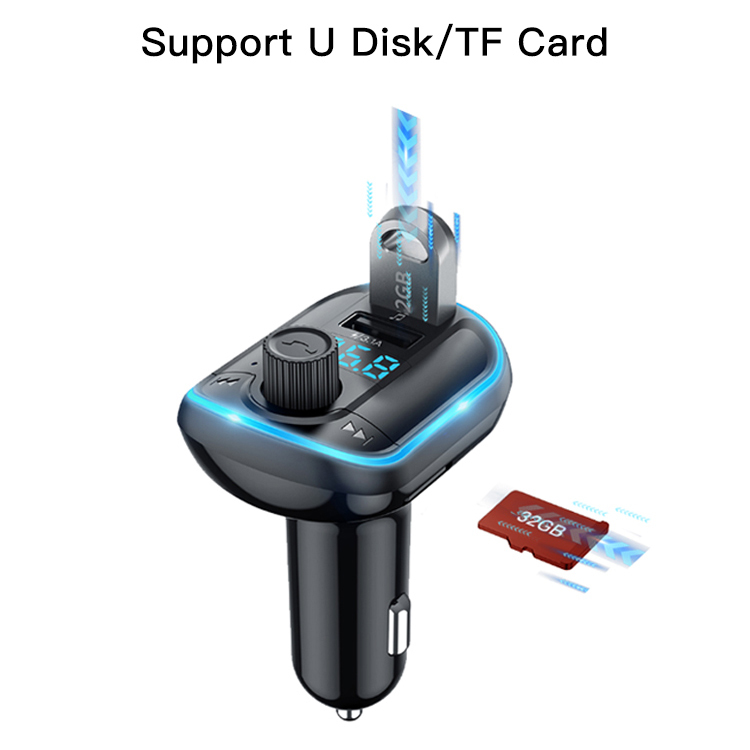 FM Moduliatorius Yesido Y44 2 x USB Micro SD 3,1A