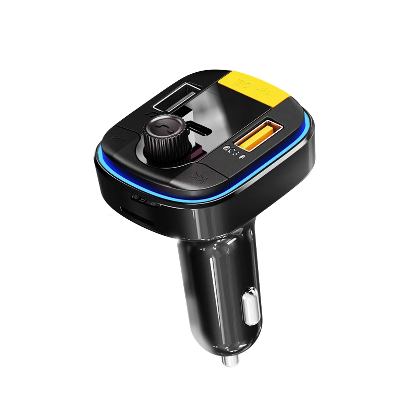 „Yesido“ FM siųstuvas Y45 MP3, „Bluetooth“ - 2xUSB + C tipo + „Micro SD“ - QC 18W PD 20W juodas