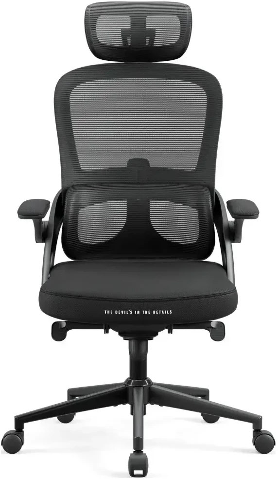 Diablo Chairs Diablo V-Light Shadow Juodas ergonominė kėdė