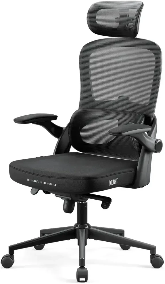 Diablo Chairs Diablo V-Light Shadow Juodas ergonominė kėdė