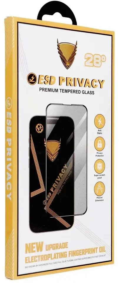 Szkło Hartowane 6D do Xiaomi Redmi NOTE 15 PRO 4G / Redmi NOTE 15 PRO 5G OG Premium Privacy Glass juoda