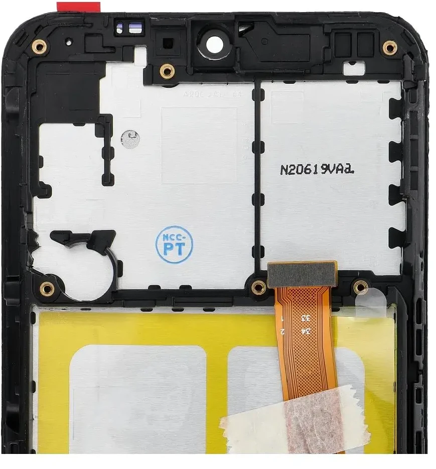 OG Originalus LCD ekranas, skirtas SAMSUNG A20E A202F OEM su rėmeliu